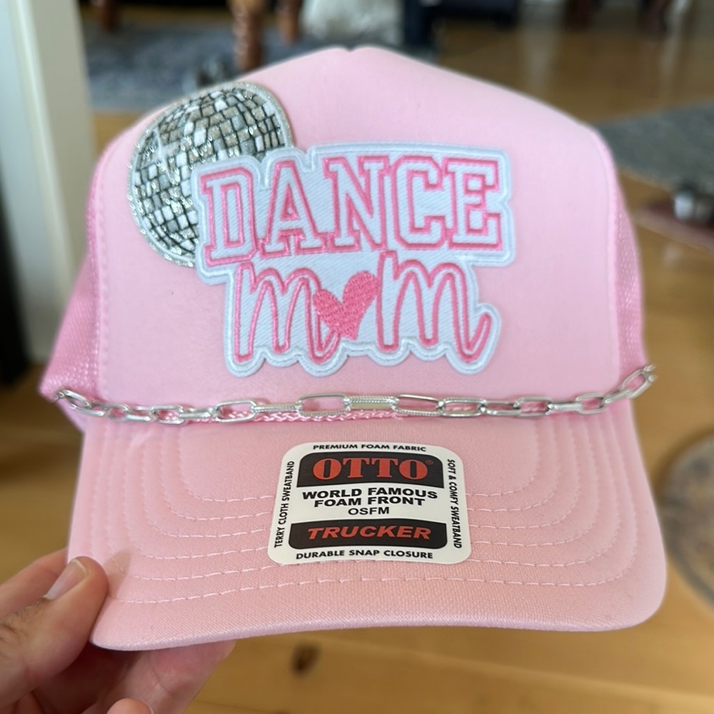 ➰OTTO Pink Dance Mom trucker hat